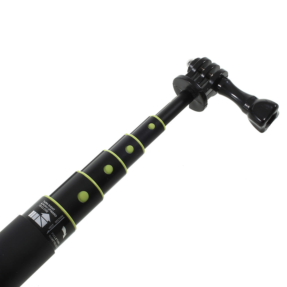 H611 Handheld Selfie Stick Monopod with Thumb Screw for Sports Action Camera - Black