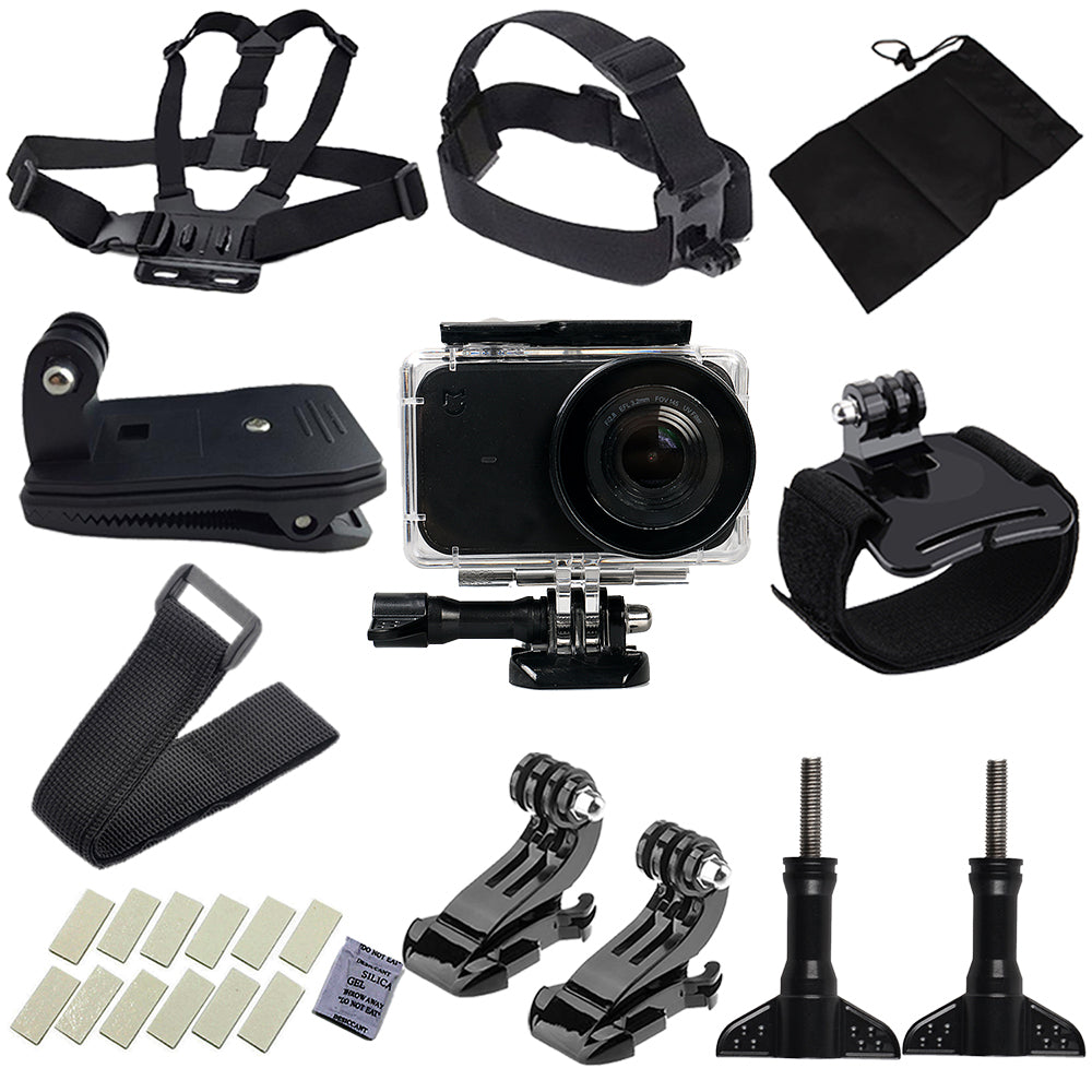 XIAOMI MIJIA 26 in 1 Accessories Set for Xiaomi Mijia Mini 4K Action Camera (Waterproof Case, Straps, Mounts etc)