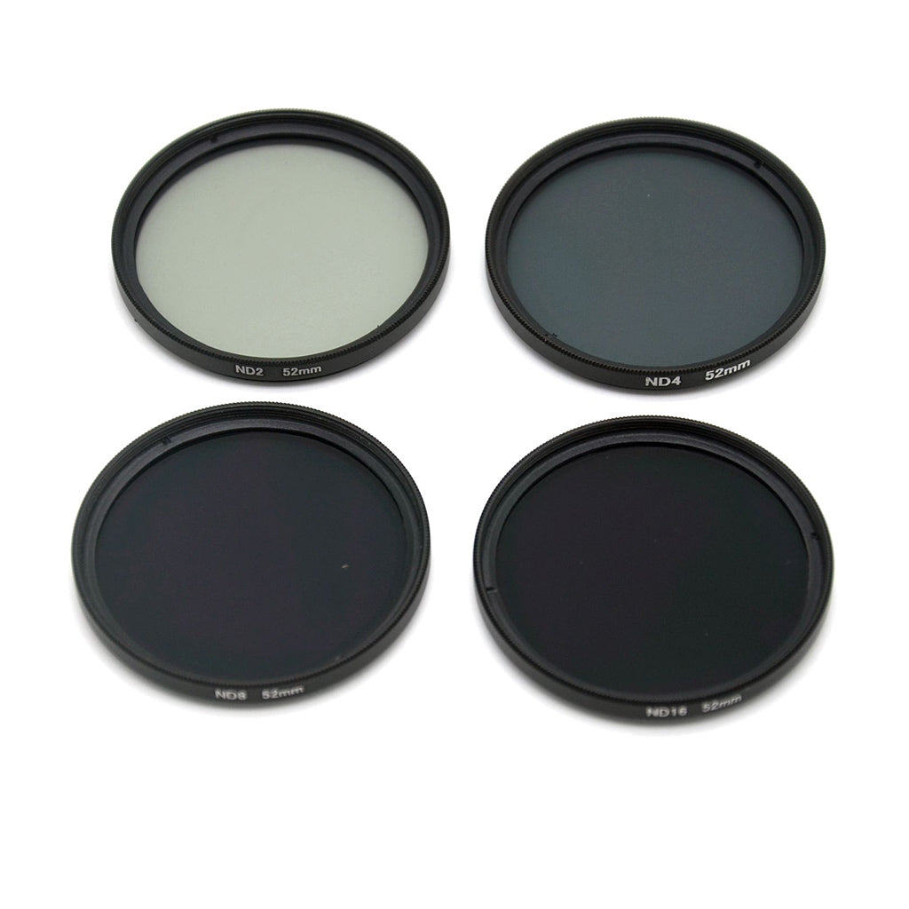 AT747 52mm Lens Filter Kit ND2 ND4 ND8 ND16 Neutral Density ND Filters Set for GoPro Hero 6/5