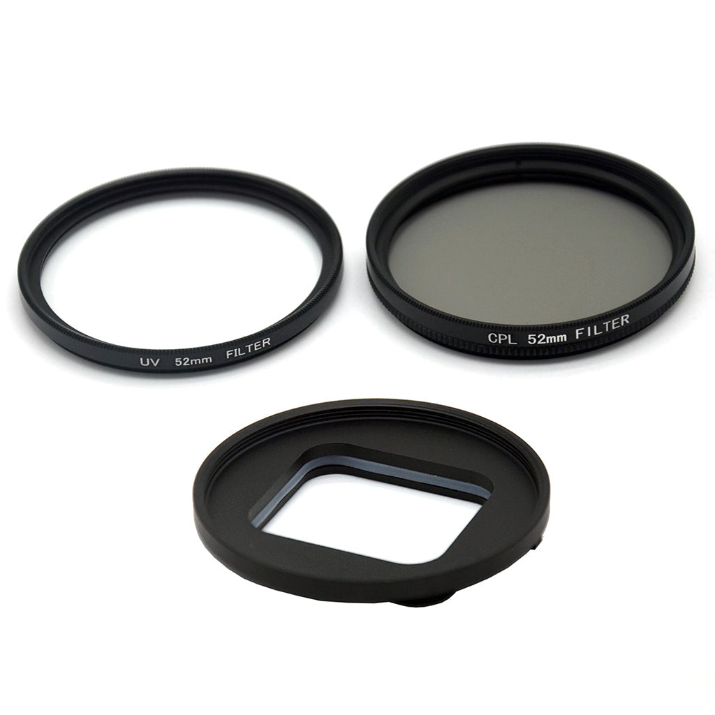 AT746 Professional 52mm UV Filter CPL Filter Multi-coated Lens Filter Kit for Gopro Hero 5/6