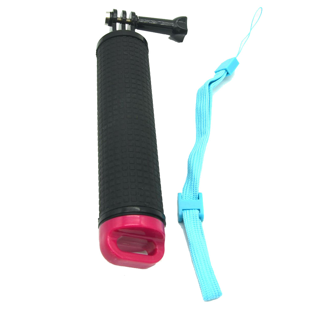 AT718 Floaty Bobber Camera Hand Grip with Lanyard + Thumb Screw for GoPro Hero 6/5/4/3+/3/2/1 Etc. - Rose