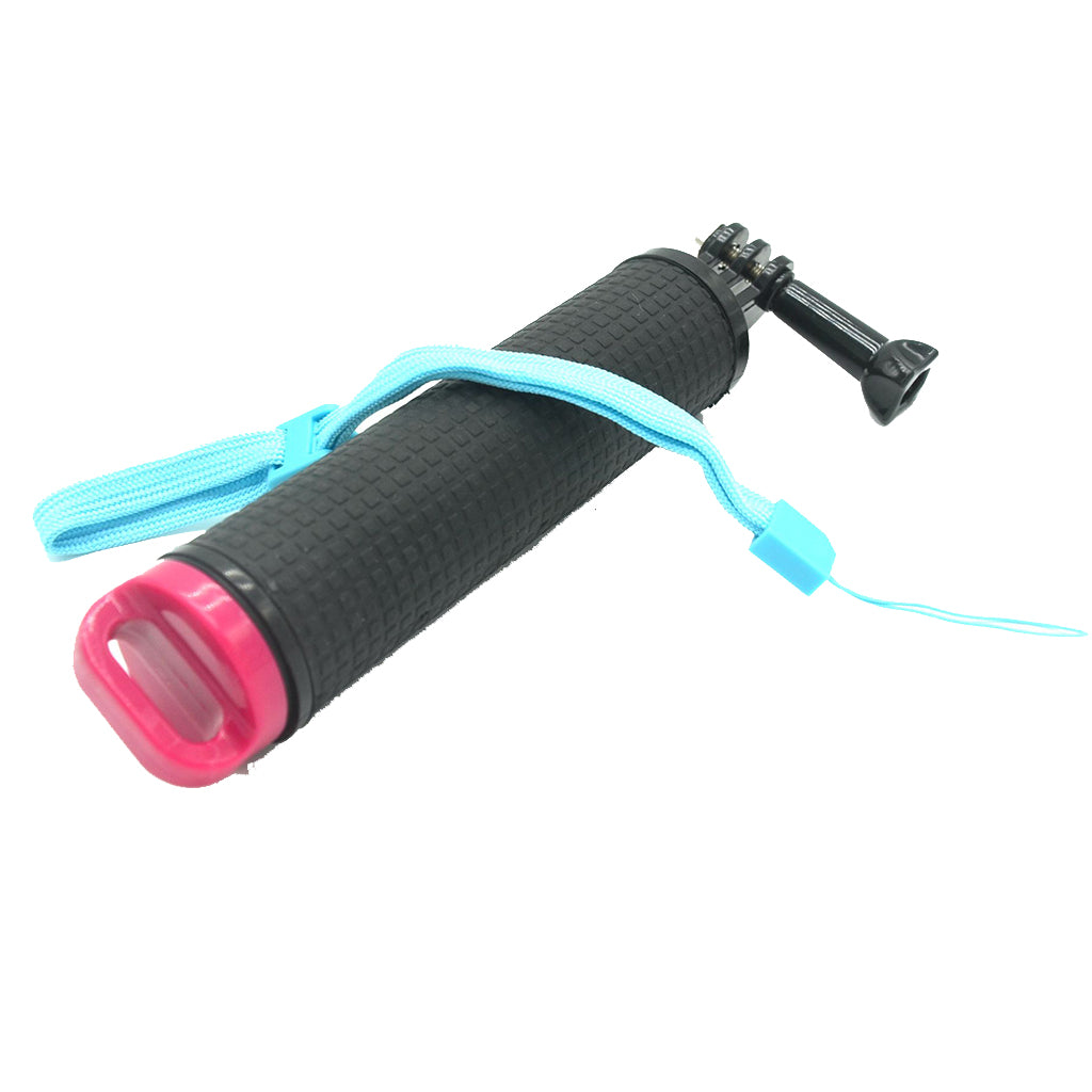 AT718 Floaty Bobber Camera Hand Grip with Lanyard + Thumb Screw for GoPro Hero 6/5/4/3+/3/2/1 Etc. - Rose