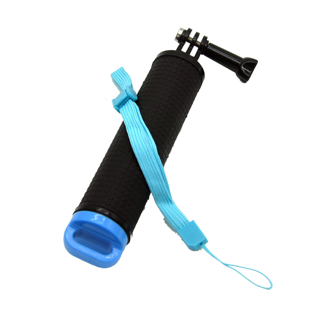 AT718 Floating Bobber Handy Grip with Lanyard + Thumb Screw for GoPro Hero 6/5/4/3+/3/2/1 Etc. - Blue