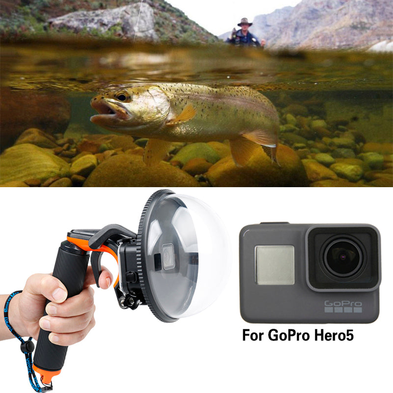 AT710 Dome Port Underwater Diving Photography for GoPro Hero5 / Hero6 - Orange