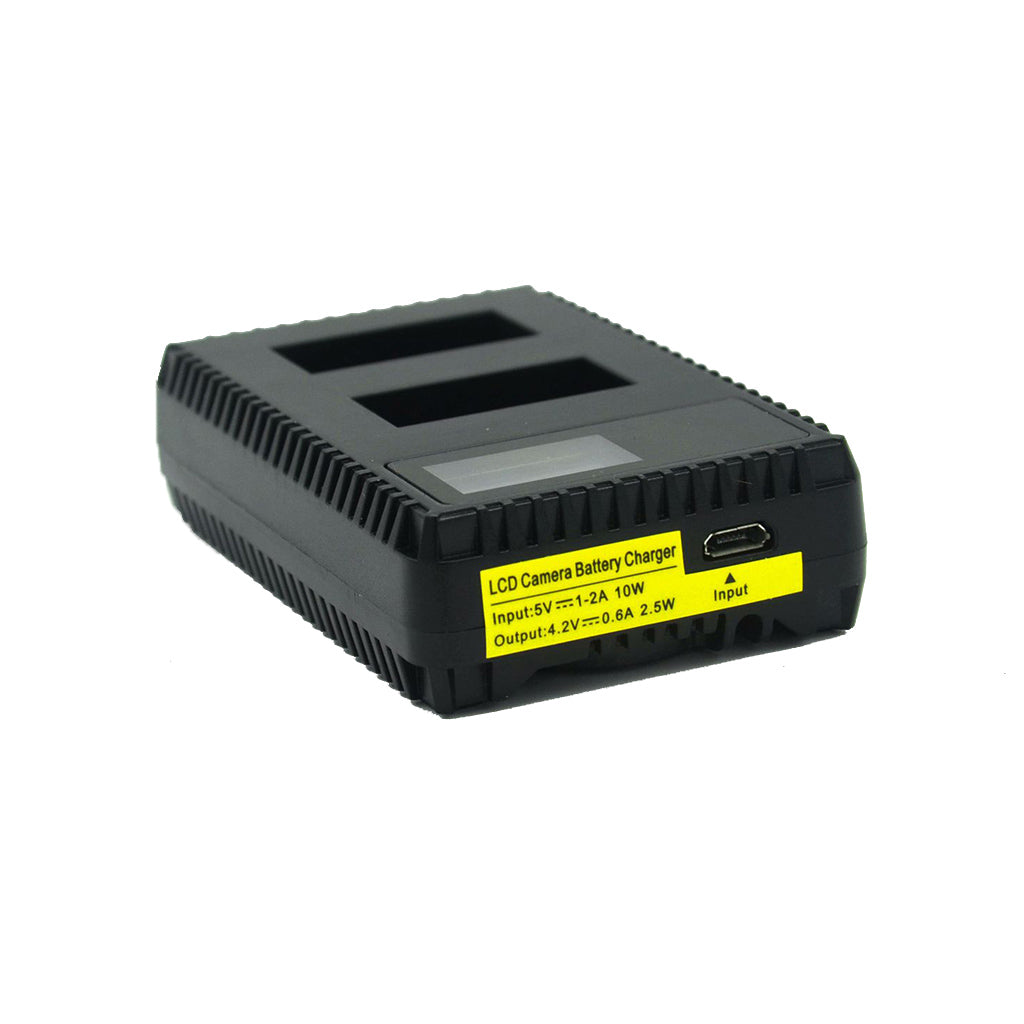 Portable Double Slots Battery Charger for GoPro Hero 3/3+ with LCD Display