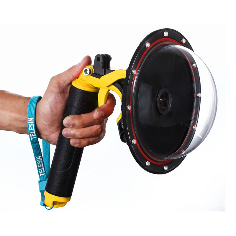 Uniqkart Waterproof Housing Diving Mask Diving Dome Port for SJCAM SJ6 / SJ7 Action Camera