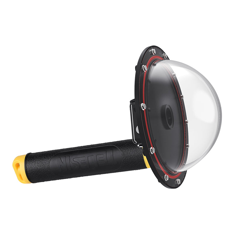 Uniqkart Waterproof Housing Diving Mask Diving Dome Port for SJCAM SJ6 / SJ7 Action Camera