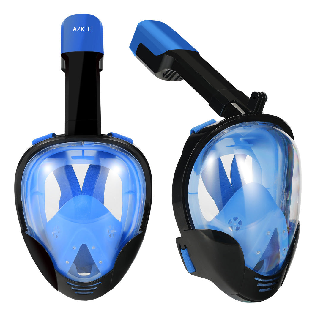 M8018 Anti-fog Double Channels Face Mask for GoPro/Xiaomi Yi etc - Blue / Size: S/M