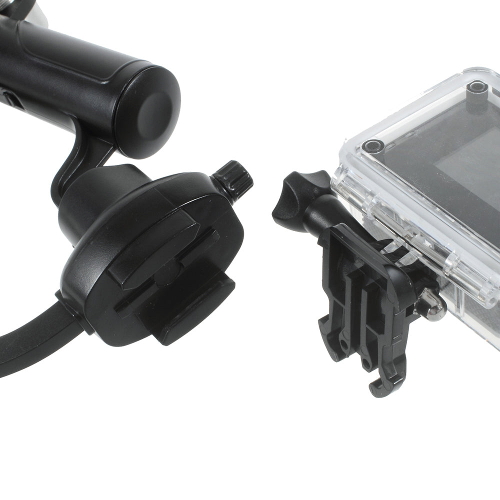 Plastic Curve Handheld Stabilizer Grip for GoPro Hero 4/3+/3/2/1 SJ4000/5000/6000 Xiaomi Yi - Black