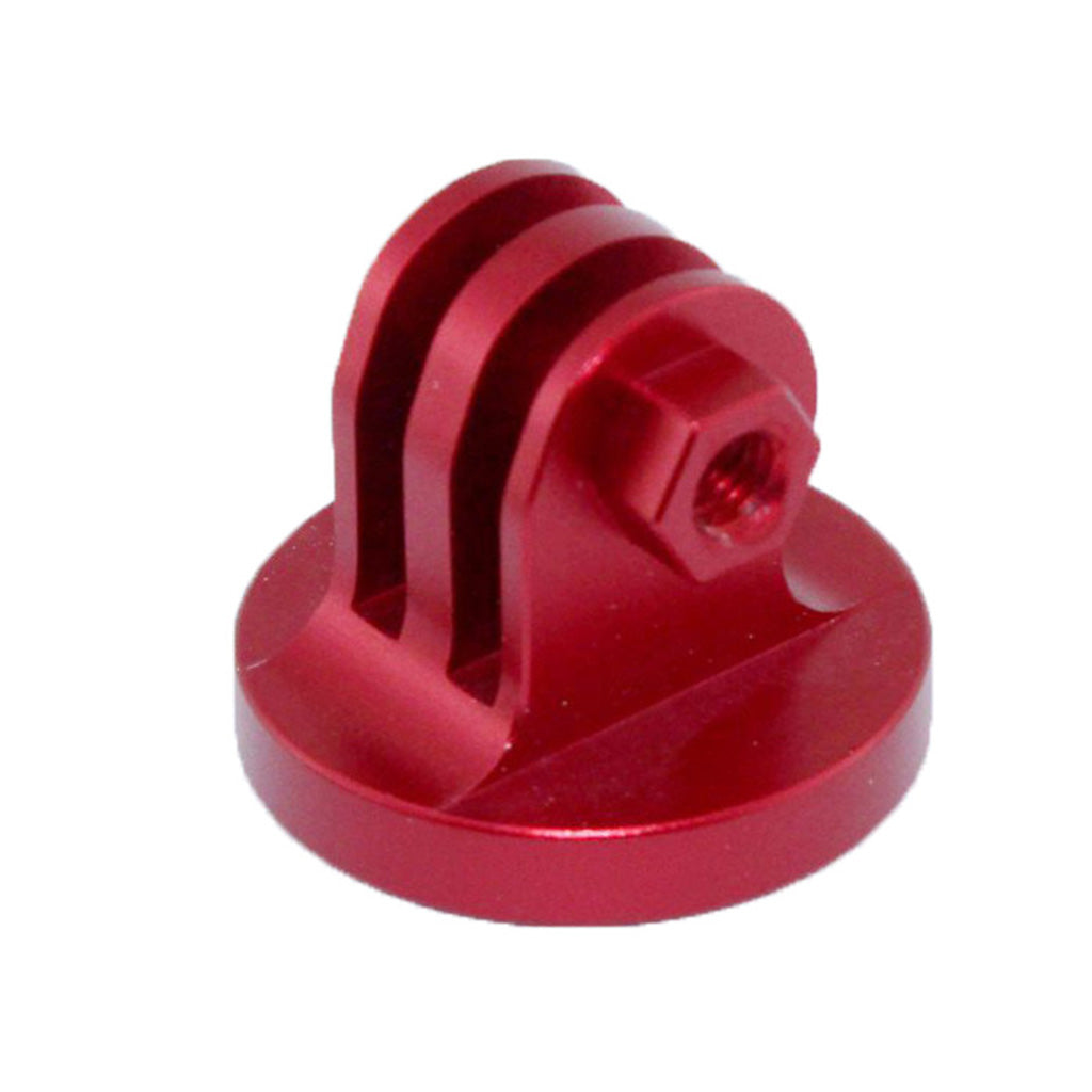 AT768 Metal Tripod Mount Adapter + Thumb Screw Set for GoPro, SJCMA, Xiaomi Yi - Red