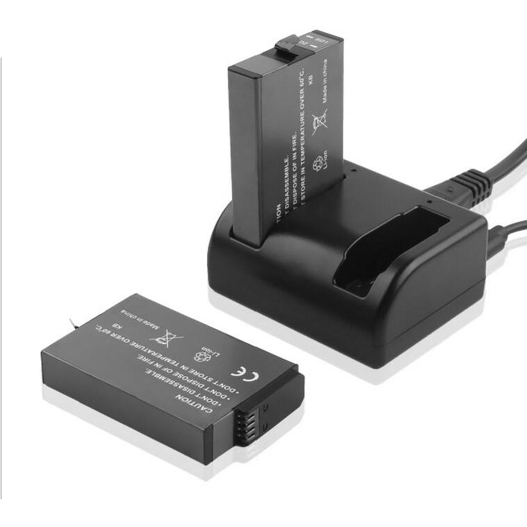 AT766 2-Slot Battery Charger with Micro USB/Type C Port for GoPro Fusion Camera