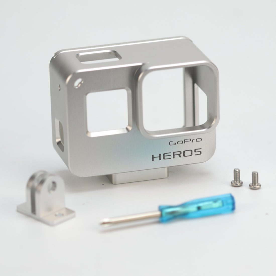 AT660 Aluminum Alloy Protective Shell for GoPro Hero 6 / Hero 5 Black - Silver