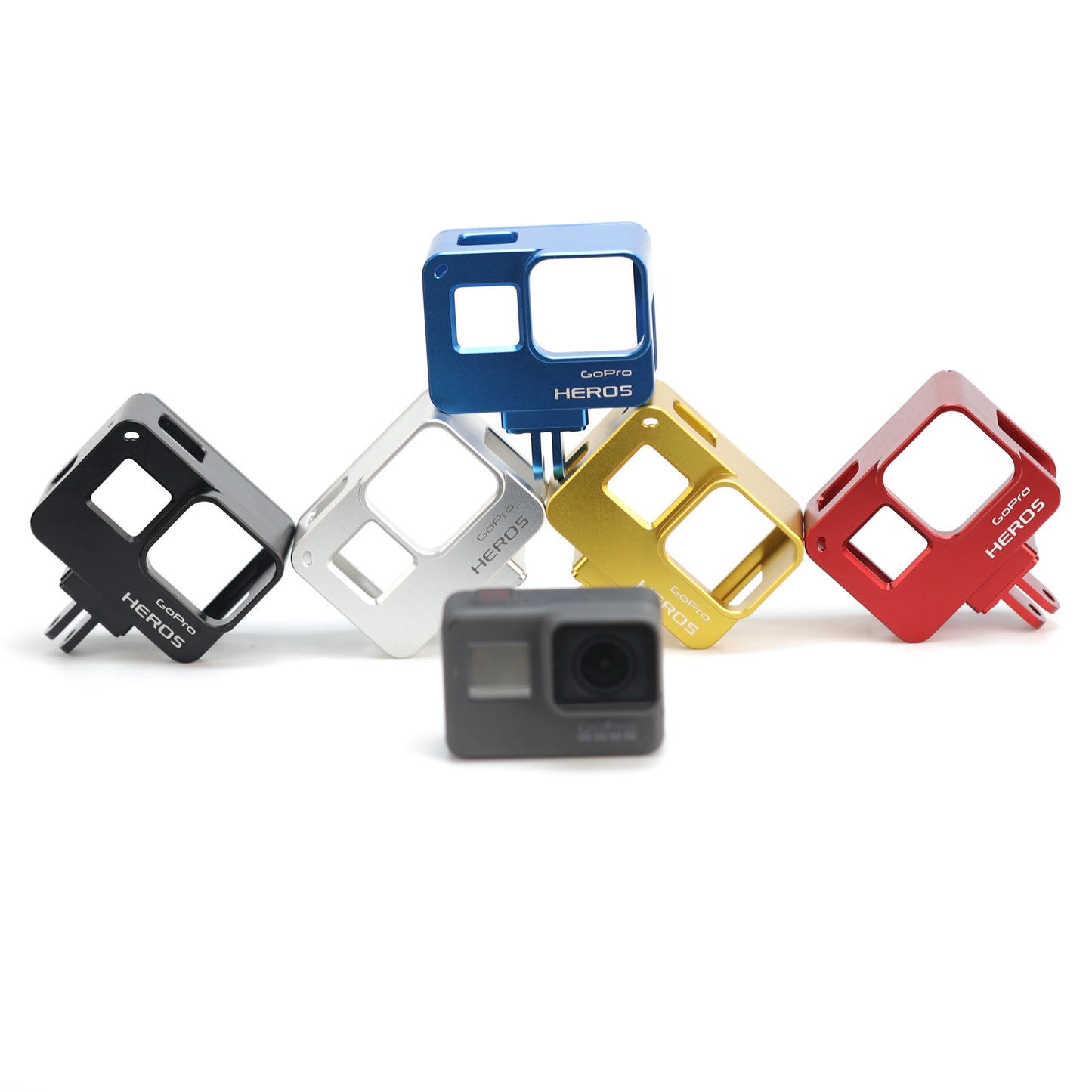 AT660 Aluminum Alloy Protective Shell for GoPro Hero 6 / Hero 5 Black - Silver