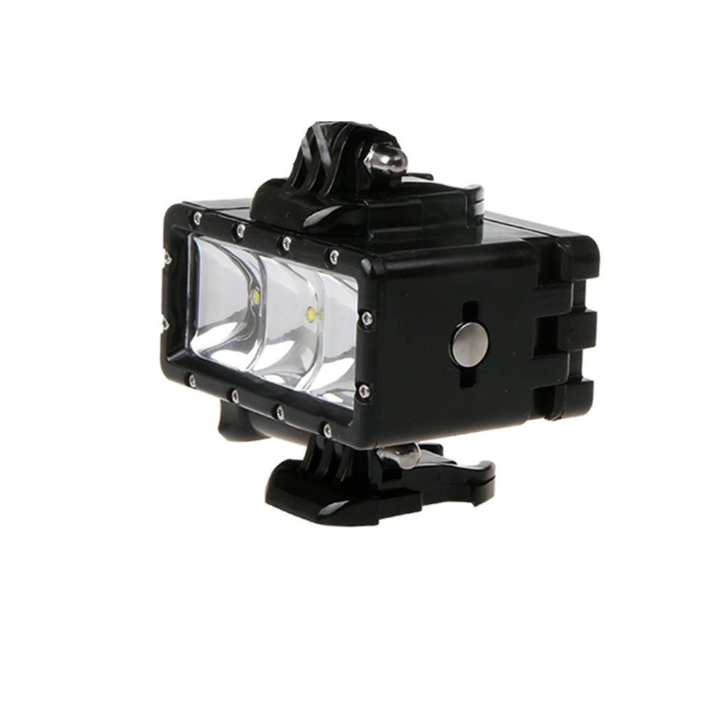 AT682 Waterproof LED Diving Light Fill Spot Lamp with Dual Battery for GoPro Hero6/5/4/4 Session/3+/3/2/1 etc.