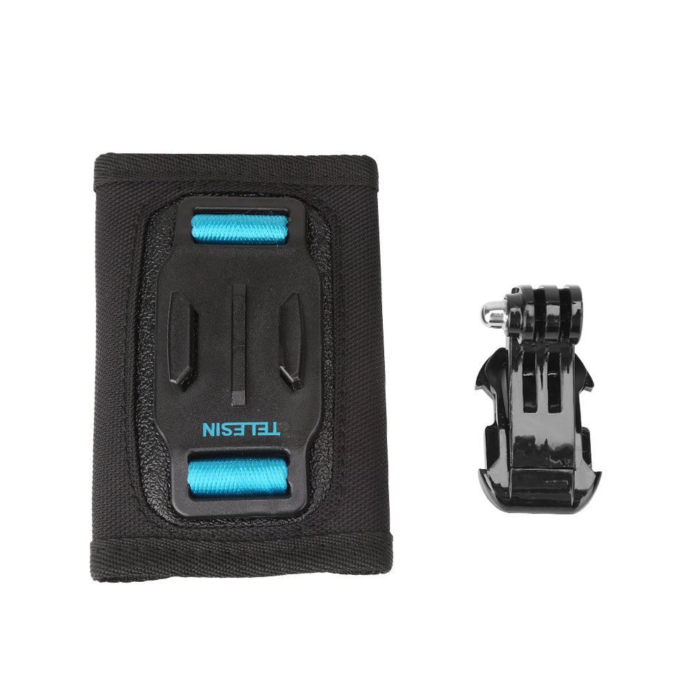 TELESIN Quick Release Strap Backpack Camera Mount + Rotary Swivel Adapter + J-Hook Mount for GoPro, SJCMA, Xiaomi Yi