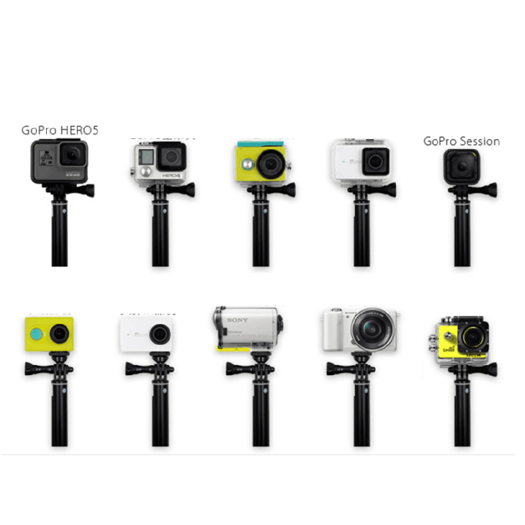 36inch Hand Grip Extendable Handheld Monopod Pole Selfie Stick for GoPro Hero 6/5/4/3+/3/2/1 and GoPro Session, SJCAM SJ4000 SJ5000 Xiaomi Yi Action Camera