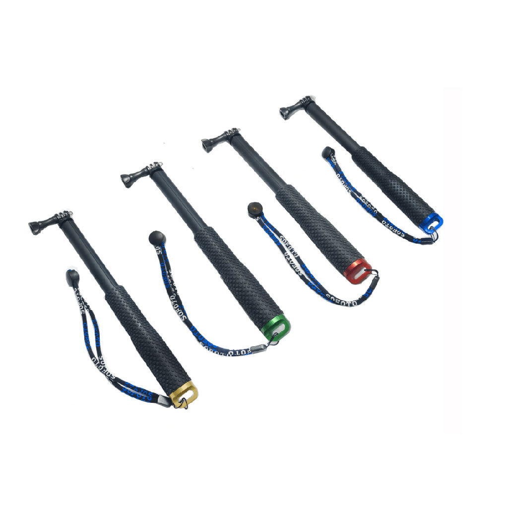 AT577-1B 36inch Hand Grip Extendable Monopod Adjustable Pole Waterproof Handle for GoPro Action Camera - Black