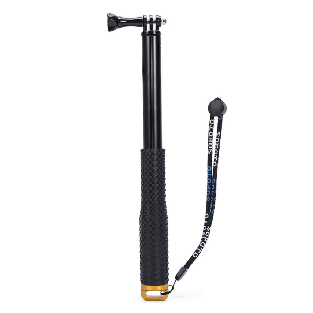 AT577-1B 36inch Handheld Extendable Monopod Adjustable Pole Waterproof Handle for GoPro Action Camera - Gold