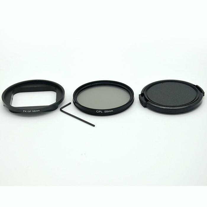 AT662 58mm CPL Lens Filter Kit for GoPro Hero 5 Black /Hero 6 Waterproof Case Protective Housing