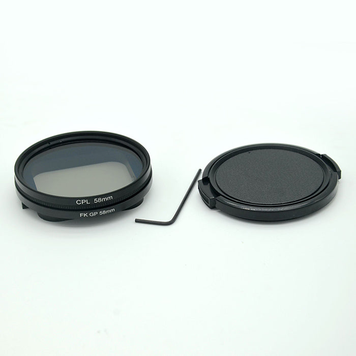AT662 58mm CPL Lens Filter Kit for GoPro Hero 5 Black /Hero 6 Waterproof Case Protective Housing