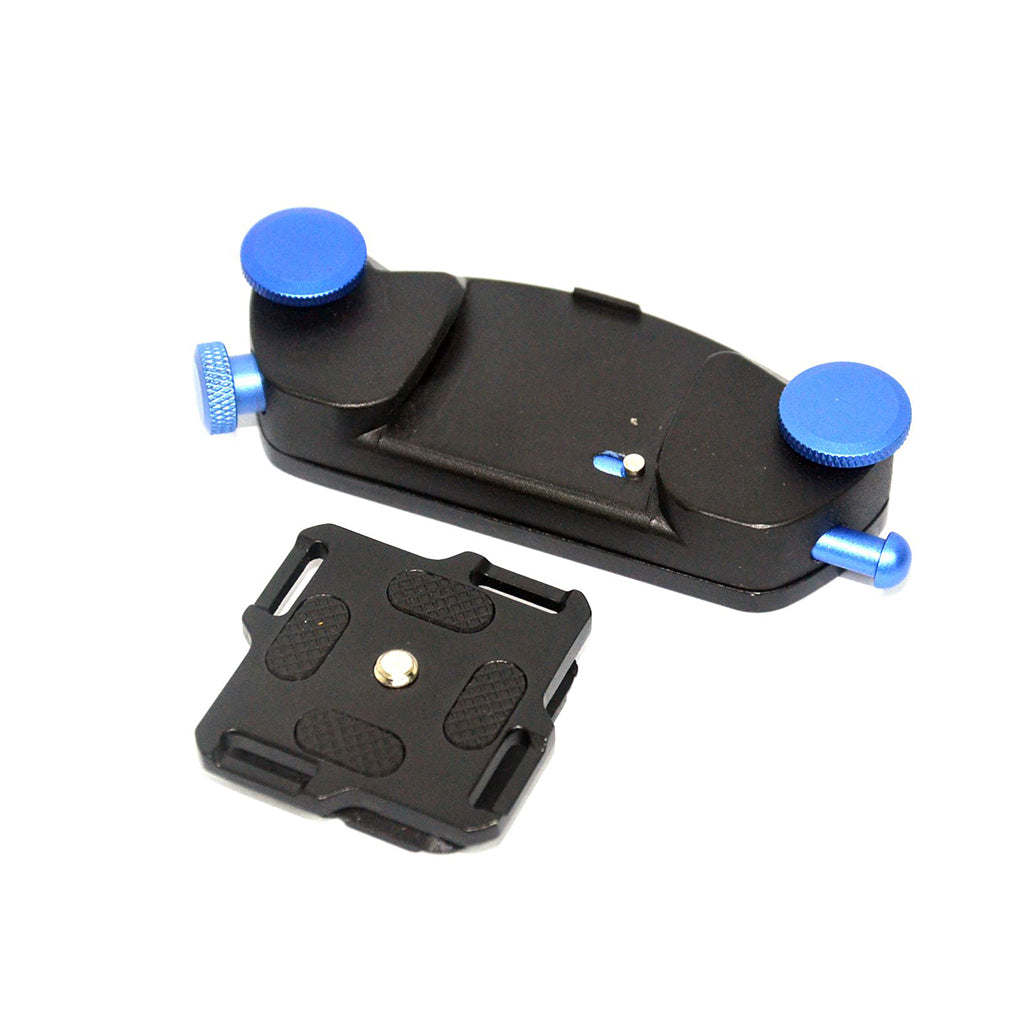 AT781 Metal Backpack Clip Mount for GoPro, SJCAM, Xiaomi Yi, SLR Cameras - Blue