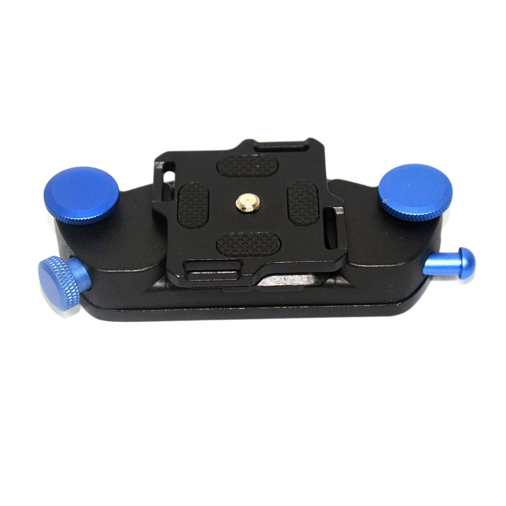 AT781 Metal Backpack Clip Mount for GoPro, SJCAM, Xiaomi Yi, SLR Cameras - Blue