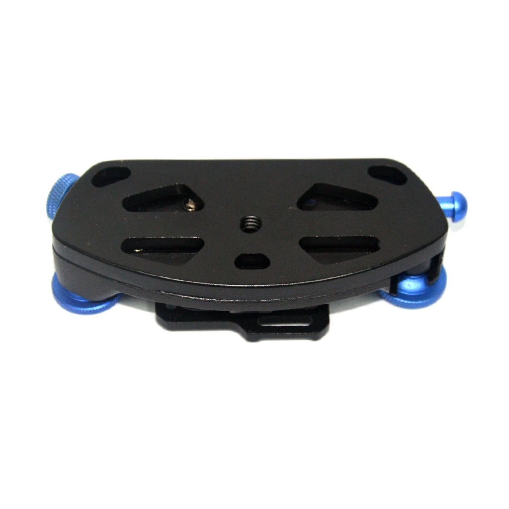 AT781 Metal Backpack Clip Mount for GoPro, SJCAM, Xiaomi Yi, SLR Cameras - Blue