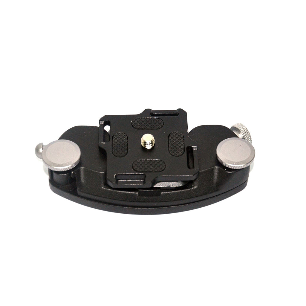 AT781 Metal Backpack Clamp Mount for GoPro, SJCAM, Xiaomi Yi, SLR Cameras - Silver