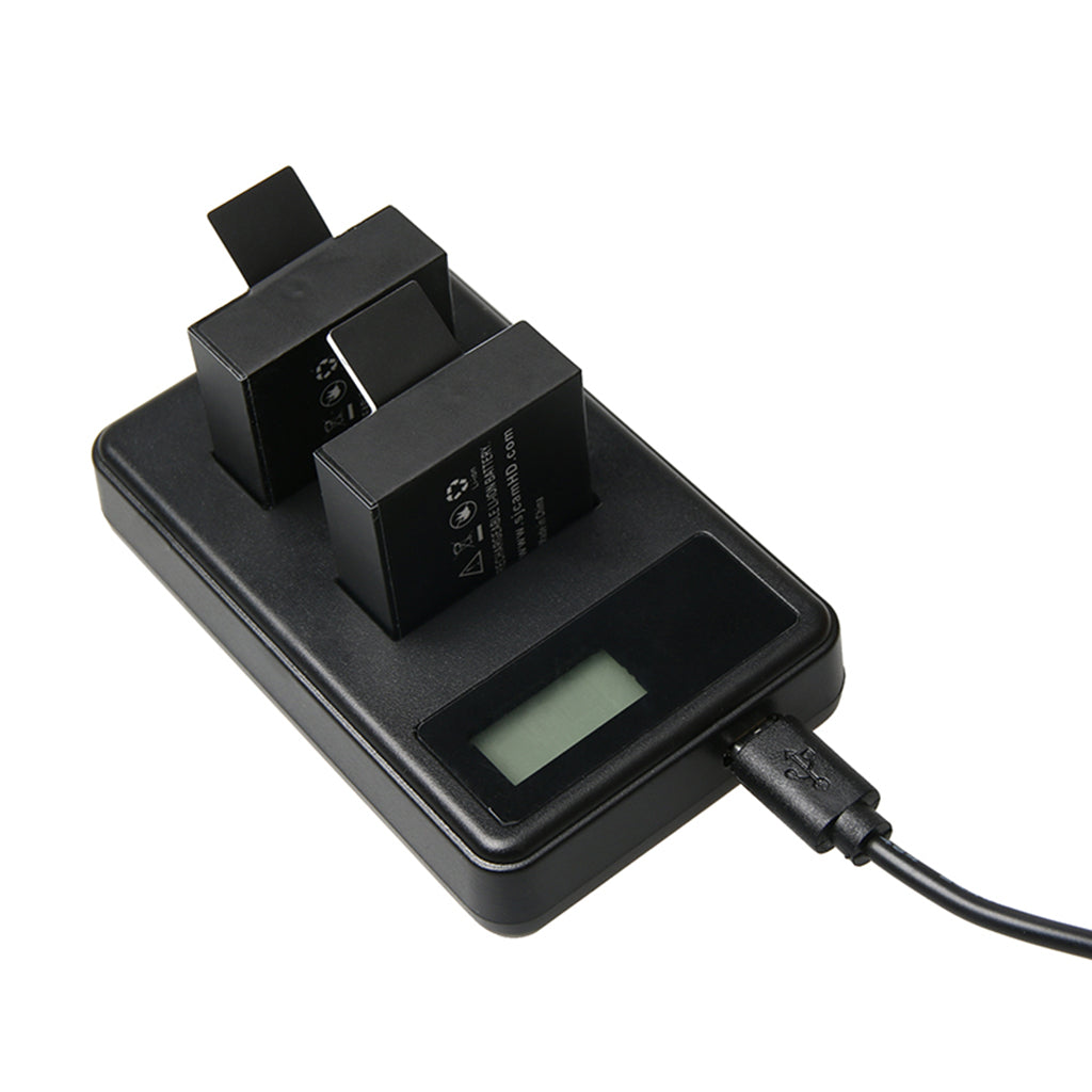 SJ78 Dual Slots Battery Charger with LCD Screen Display for SJ4000 Camera