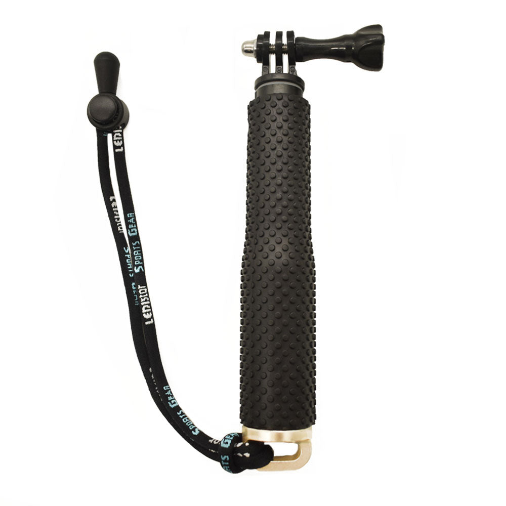 LDX-806 50cm Hand Grip Extendable Monopod Adjustable Pole Handle with Hand Strap for Action Camera - Gold