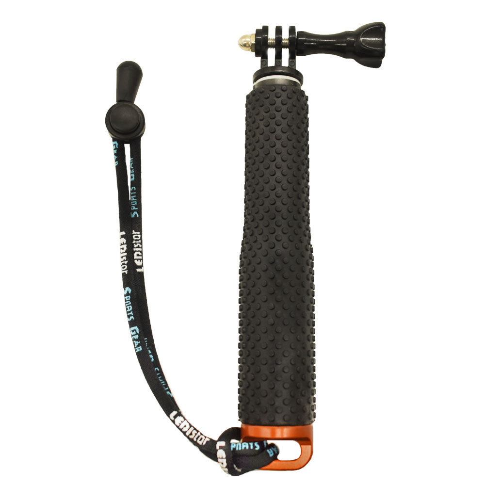 LDX-806 Portable 50cm Hand Grip Extendable Monopod Adjustable Pole Handle for Action Camera - Orange