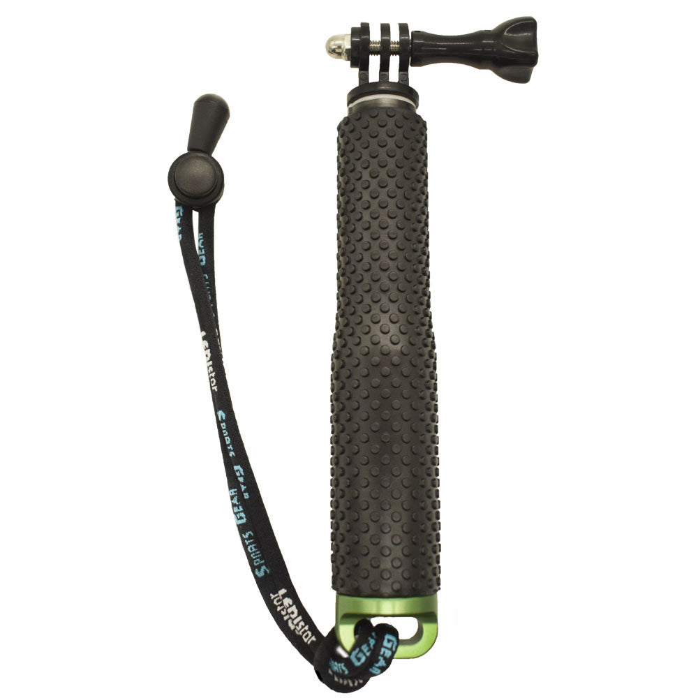 LDX-806 50cm Hand Grip Extendable Monopod Adjustable Pole Selfie Stick Handle for Action Camera - Green