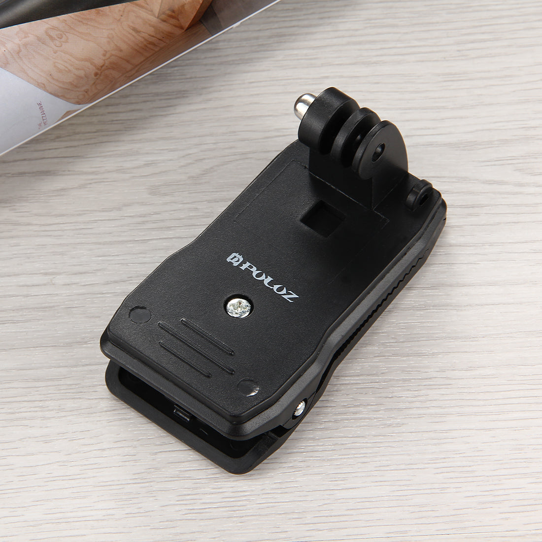 360 Degree Rotating Backpack Hat Rec-mounts Quick Release Clip Clamp Mount for GoPro 5