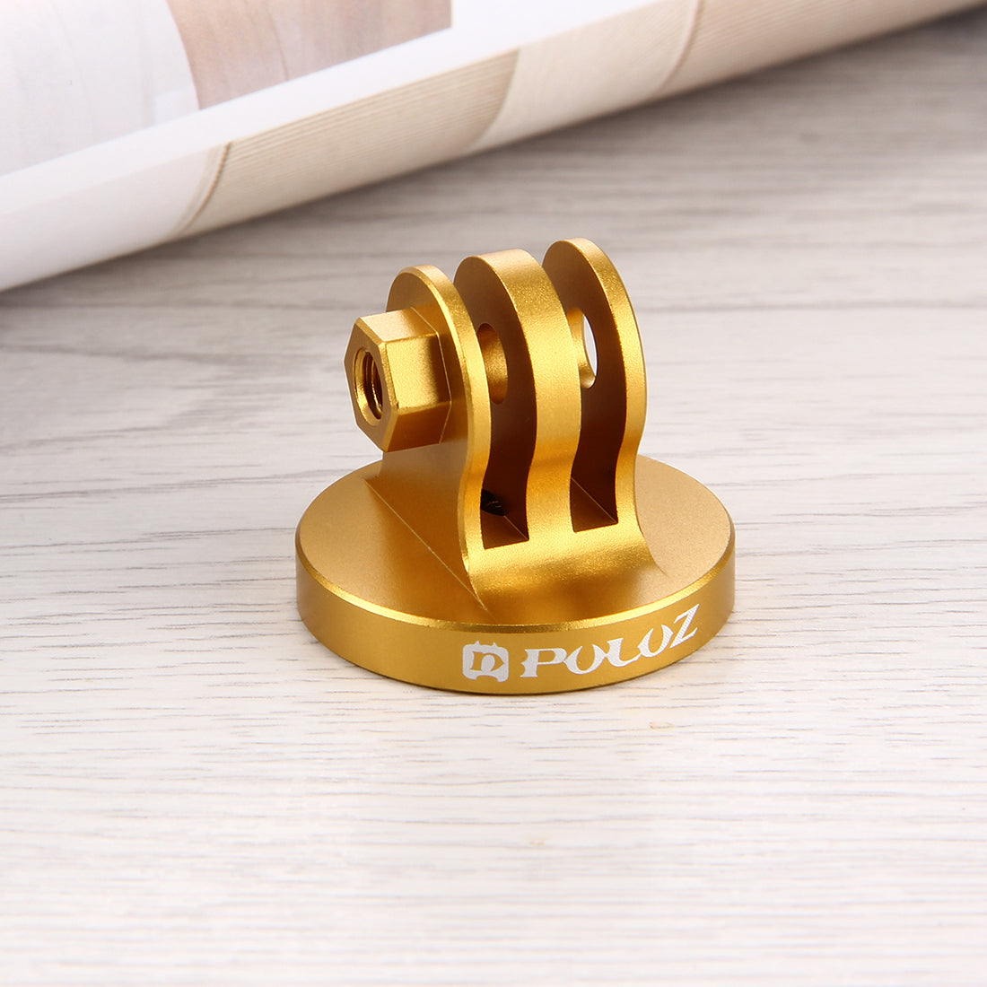 Puluz PU145 CNC Aluminum Alloy Tripod Mount Adapter for GoPro - Gold