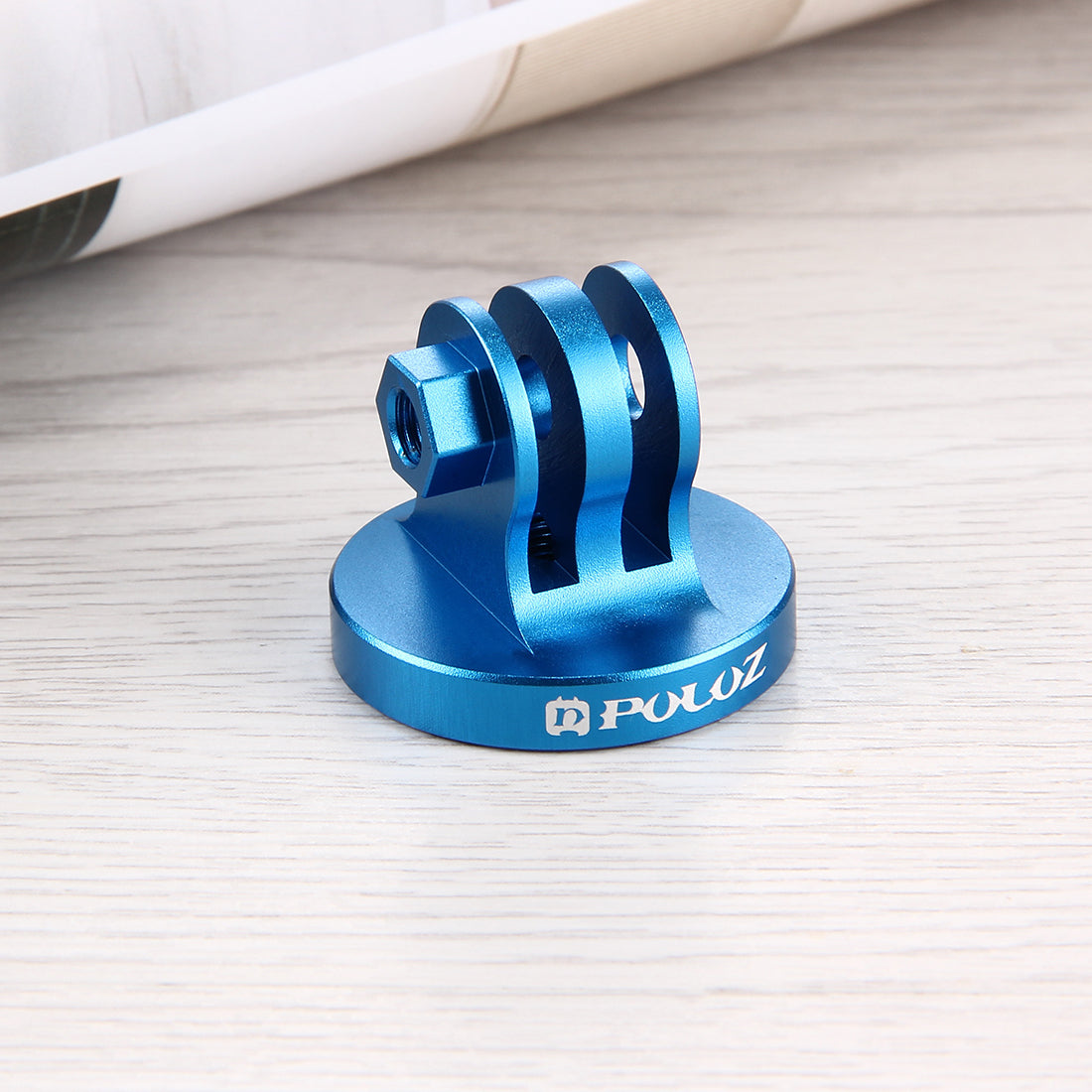 Puluz PU145 CNC Aluminum Alloy Tripod Mount Adapter for GoPro - Blue