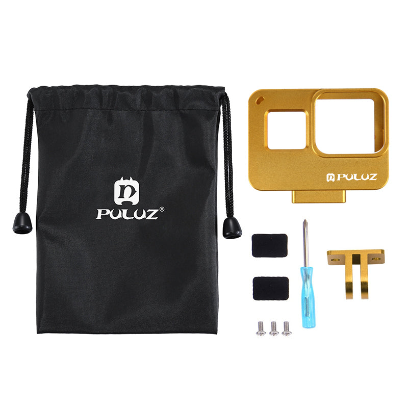 PULUZ PU186 Metal Frame Housing Case for GoPro Hero 5 Camera - Gold