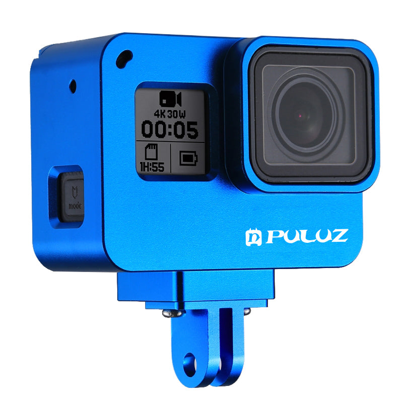 PULUZ PU186 Metal Frame Housing Case for GoPro Hero 5 Camera - Blue