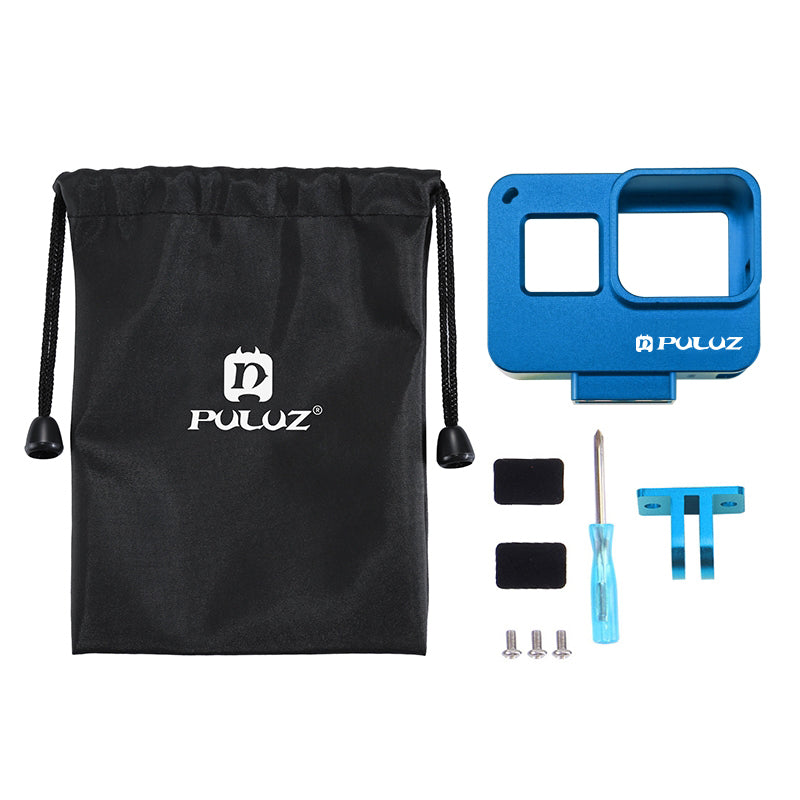 PULUZ PU186 Metal Frame Housing Case for GoPro Hero 5 Camera - Blue
