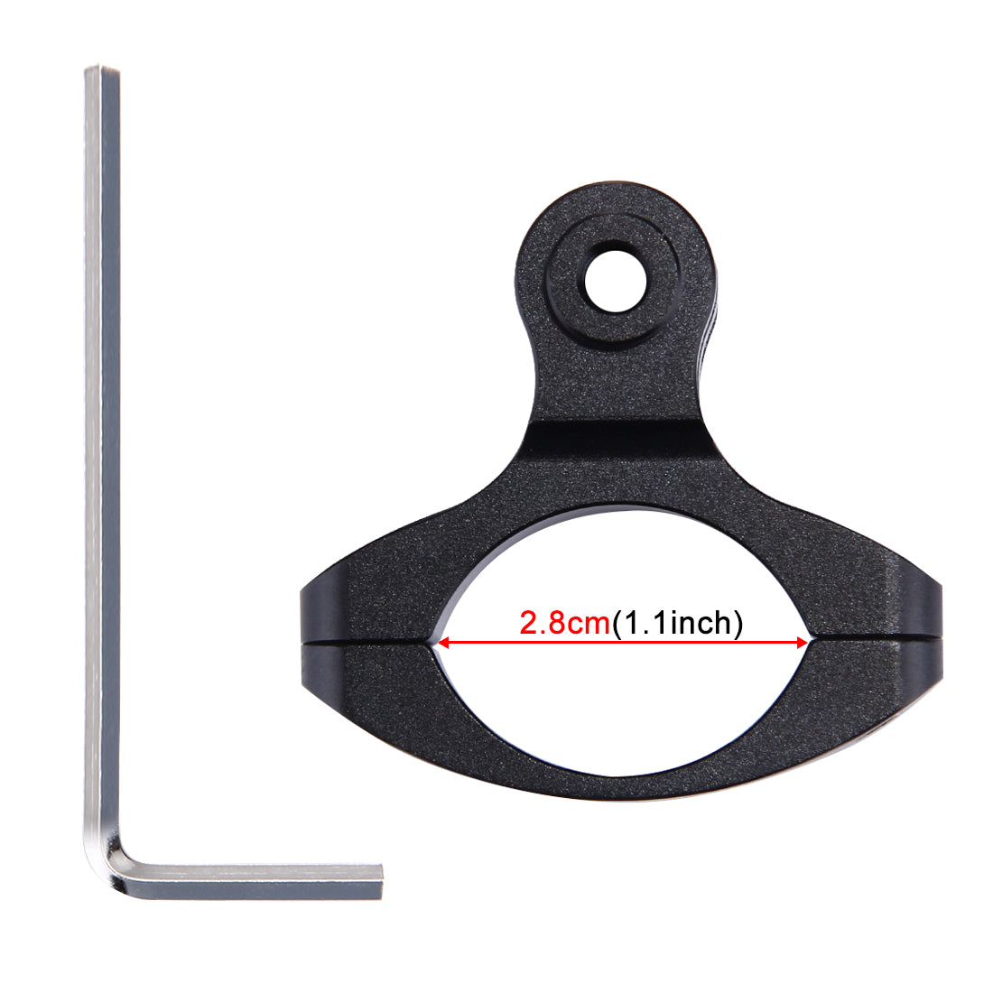 Puluz PU193 Aluminum Alloy O Shape Bicycle Bracket Bike Handlebar Mount for Gopro Hero 5 /4 /3+ /3 /2 /1 - Black