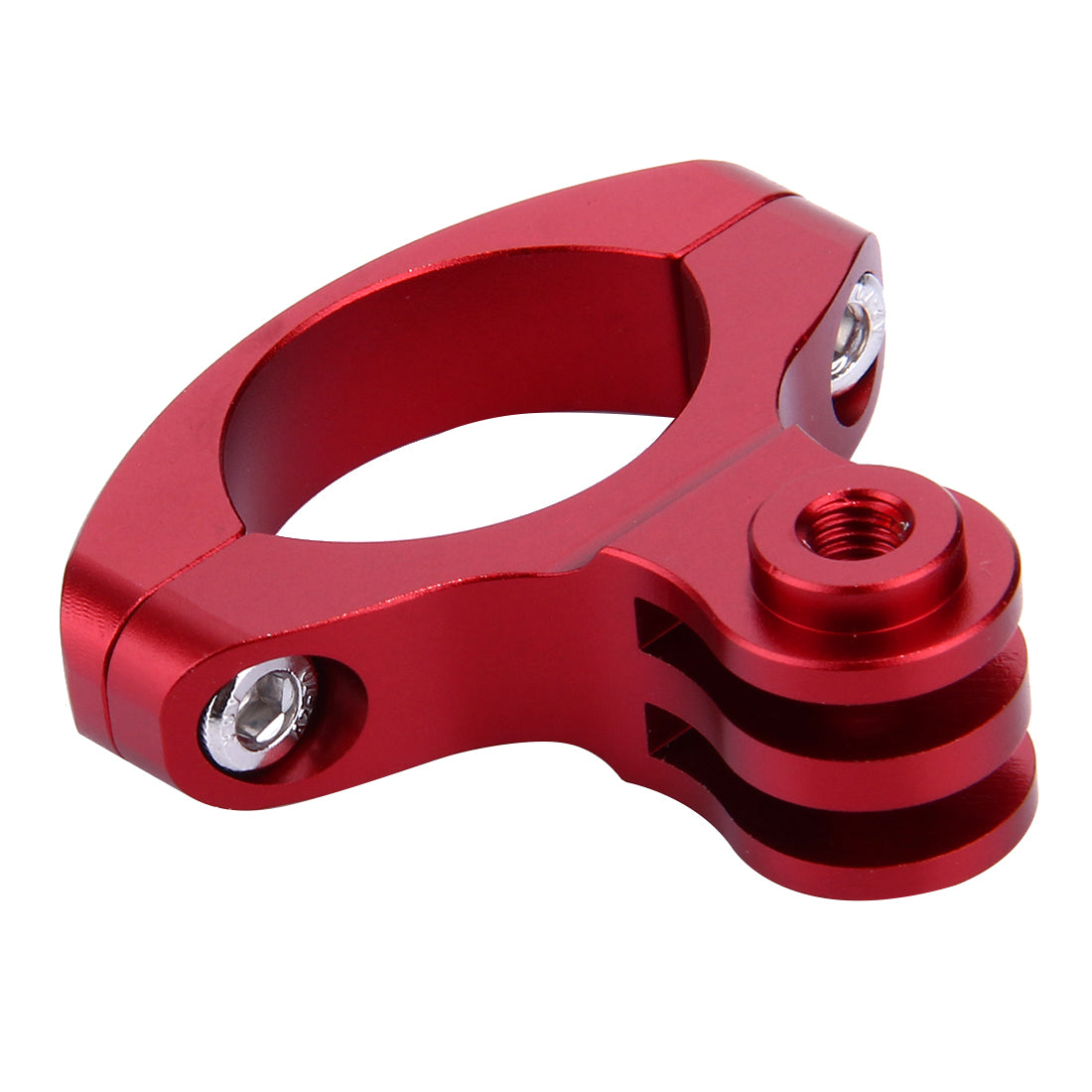 Puluz PU193 Aluminum Alloy O Shape Bicycle Bracket Bike Handlebar Mount for Gopro Hero 5 /4 /3+ /3 /2 /1 - Red