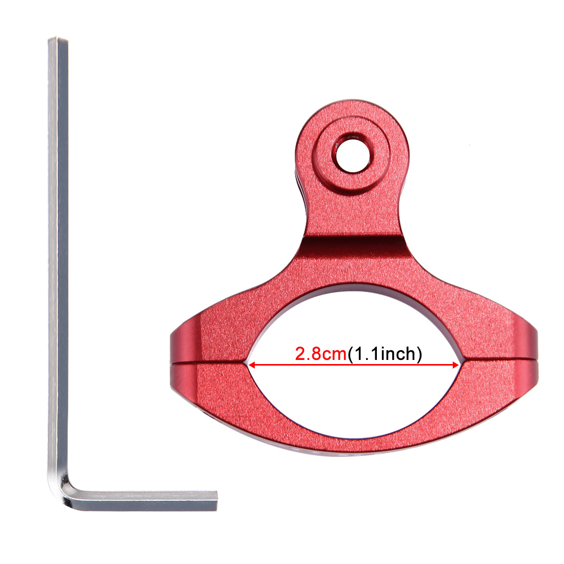 Puluz PU193 Aluminum Alloy O Shape Bicycle Bracket Bike Handlebar Mount for Gopro Hero 5 /4 /3+ /3 /2 /1 - Red