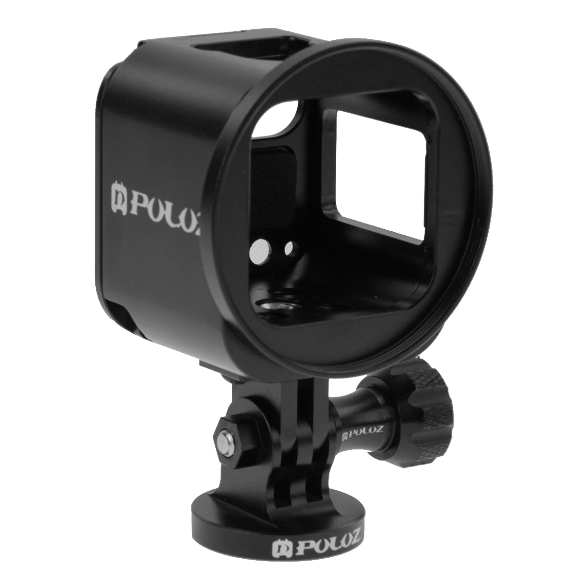 Puluz PU160 Housing Shell Aluminum Alloy Protective Cage Wrench Lens Cap Screw Tripod Adapter for GoPro HERO 4/5 Session 5S 4S - Black