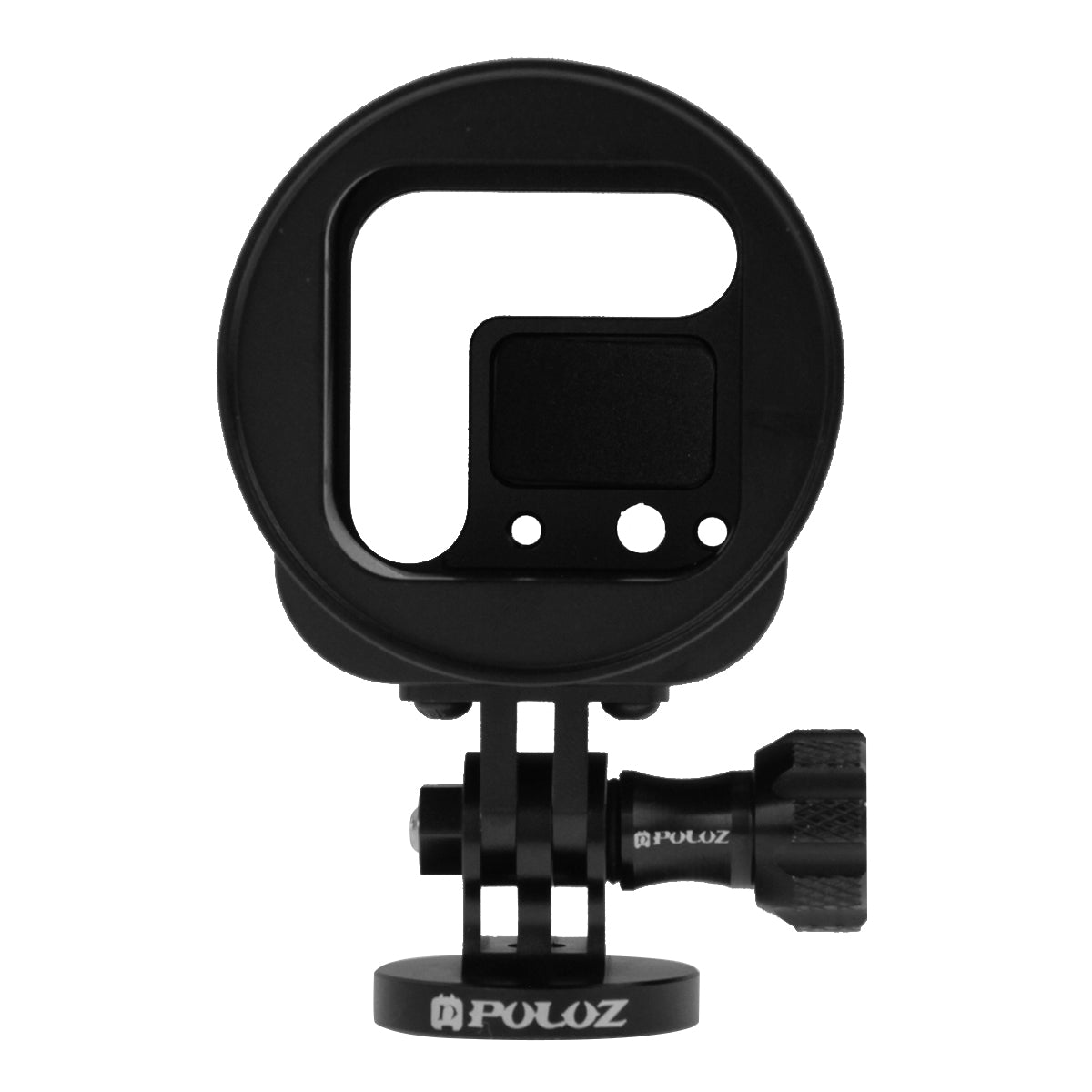 Puluz PU160 Housing Shell Aluminum Alloy Protective Cage Wrench Lens Cap Screw Tripod Adapter for GoPro HERO 4/5 Session 5S 4S - Black