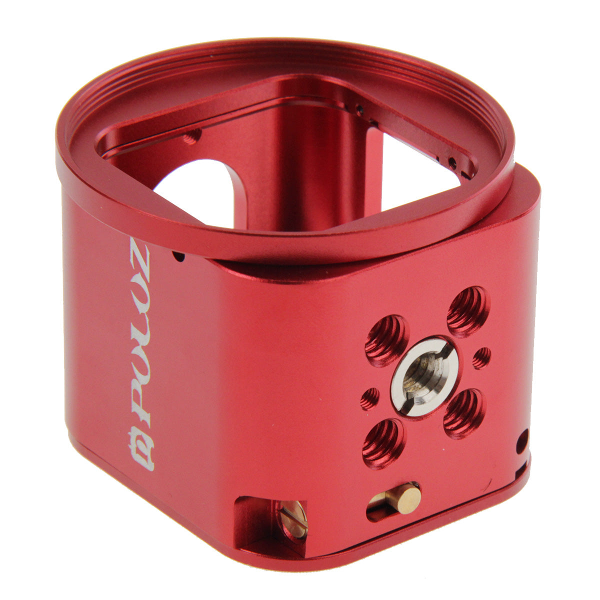 Puluz PU160 Housing Shell Aluminum Alloy Protective Cage Wrench Lens Cap Screw Tripod Adapter for GoPro HERO 4/5 Session 5S 4S - Red
