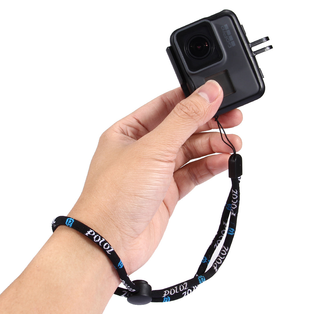Puluz PU151 Nylon Adjustable Wrist Strap String Hand Lanyard Rope Cord for GoPro HERO 4/3+/3/2/1 Camera - Black