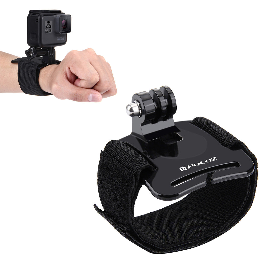 Puluz PU93 Adjustable Wrist Strap Mount for GoPro HERO5/4/3+/3/2/1 - Black
