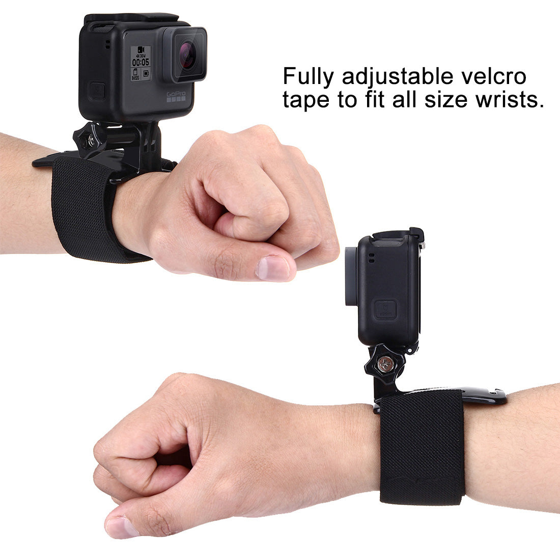 Puluz PU93 Adjustable Wrist Strap Mount for GoPro HERO5/4/3+/3/2/1 - Black