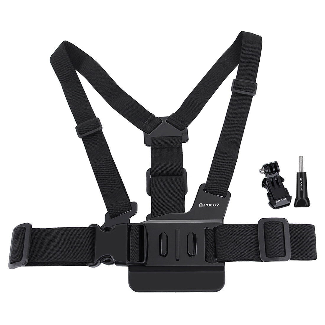 Puluz PU26 Adjustable Body Mount Belt Chest Strap Hook Mount for GoPro HERO4/HERO3+ - Black