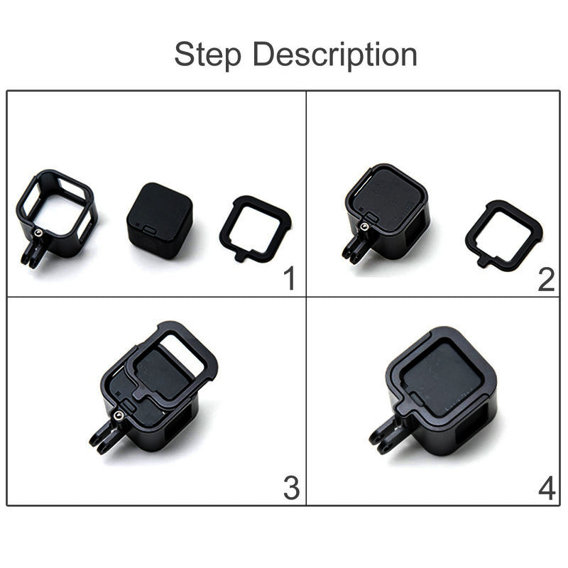 Aluminum Alloy Housing Frame Case for GoPro Hero 4 Session - Blue