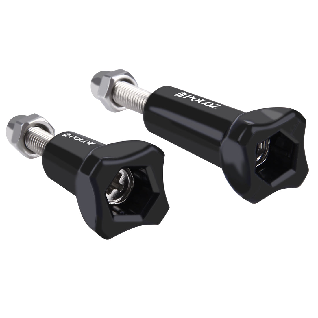 Puluz PU111 Plastic Thumb Knob Standard Long Screw + Short Screw for GoPro - Black